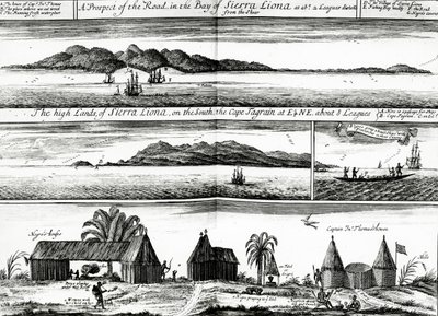 A Prospect of the Bay in the Bay of Sierra Liona, Awnsham ve John Churchill