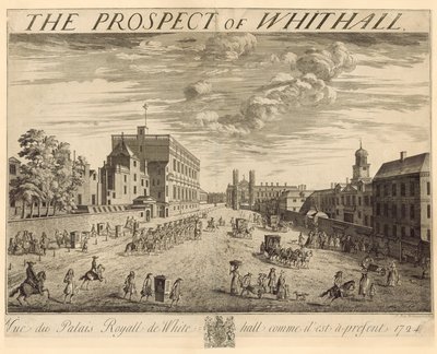 Whitehall Planı, 1724 by Johannes Kip