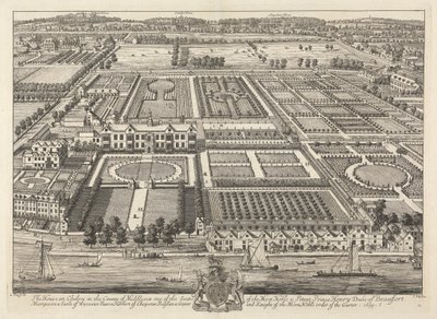 Beaufort Evi ve Chelsea'nin Görünümü 1699 by Johannes Kip