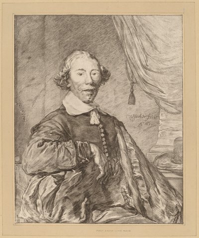 Oturan Bir Adamın Portresi, 1771. by Johannes Kornlein
