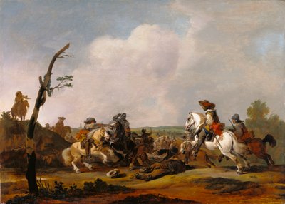 Savaş Sahnesi, c.1651-52 by Johannes Lingelbach