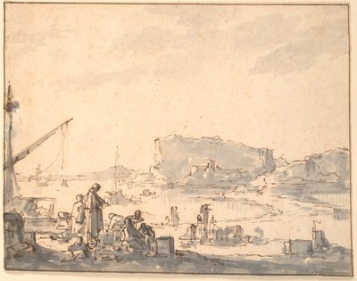 Liman manzarası by Johannes Lingelbach