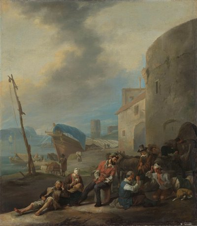 İtalyan Limanı by Johannes Lingelbach