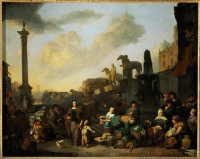 Le marche aux herbes a Rome - Roma