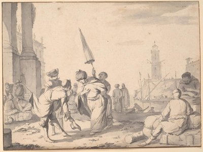 Oryantalistin resepsiyonu by Johannes Lingelbach