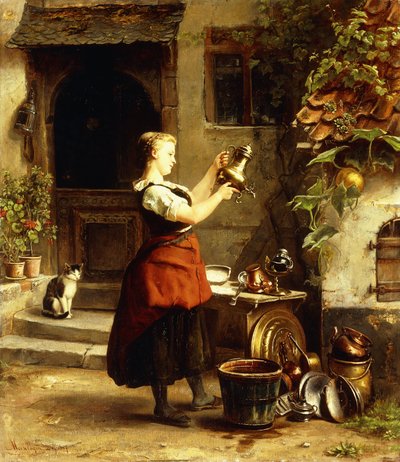 Mutfak Hizmetçisinin Aynası by Johannes Moeselagen