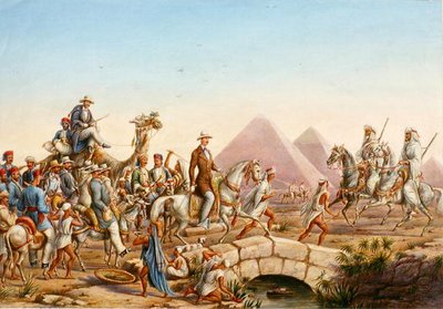 Prusya Prensi Albert, maiyeti ile Giza