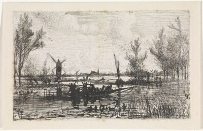 Hollandalı manzara by Johannes Tavenraat