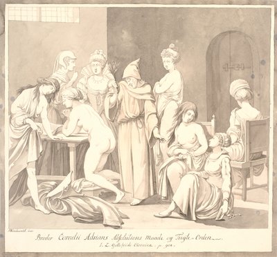 "Broder Cornelius Adrians Absolutions Maade og Tugte=Orden./ J.L. Gottefridi Chronica. s. 908." by Johannes Wiedewelt