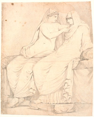 "Aldobrandine Düğünü"nün Detayı by Johannes Wiedewelt