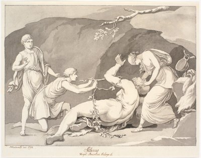 "Silenus/ Virgil. Bucolia Ecloga 6." by Johannes Wiedewelt