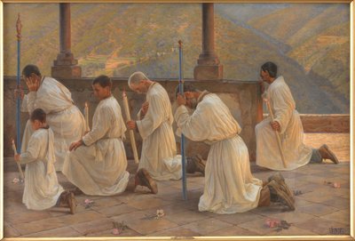 Yağmur duası. Apeninlerde alayı by Johannes Wilhjelm