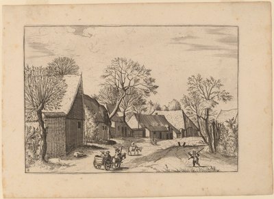 Çiftlikler ve Kulübe by Johannes and Lucas van Doetechum after Master of the Small Landscapes