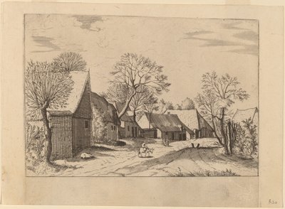Çiftlikler ve Kulübe by Johannes and Lucas van Doetechum after Master of the Small Landscapes