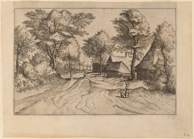 Çiftlikli ve Hanlı Köy Yolu by Johannes and Lucas van Doetechum after Master of the Small Landscapes