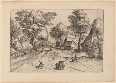 Çiftlikli ve Hanlı Köy Yolu by Johannes and Lucas van Doetechum after Master of the Small Landscapes