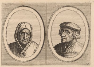 "Aecht Sonder-ziel" ve "Heertje Al-te-mooy" by Johannes and Lucas van Doetechum after Pieter Bruegel the Elder