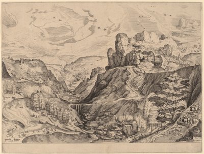 Alp Manzarası by Johannes and Lucas van Doetechum after Pieter Bruegel the Elder