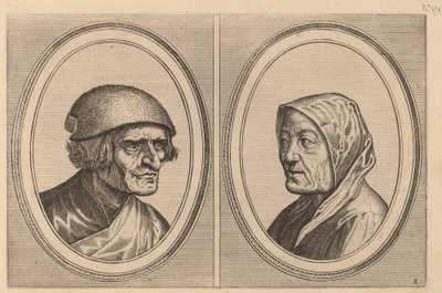 "Kibar Goossen" ve "Prijne Lecker-tants" by Johannes and Lucas van Doetechum after Pieter Bruegel the Elder