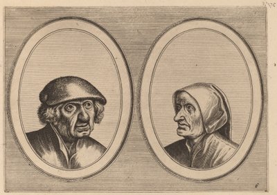"Dirck Domp" ve "Zeedighe Kniertje" by Johannes and Lucas van Doetechum after Pieter Bruegel the Elder