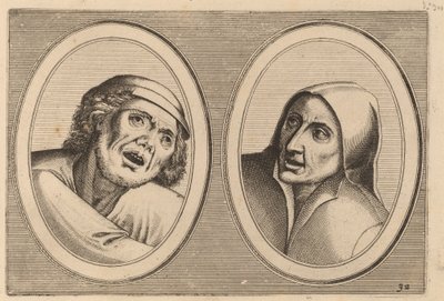 "Harme Snap-op" ve "Keursje-sonder-naed" by Johannes and Lucas van Doetechum after Pieter Bruegel the Elder