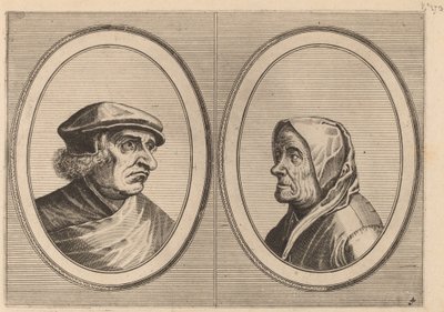 "Joris Ysegrim" ve "Quastighe Jopje" by Johannes and Lucas van Doetechum after Pieter Bruegel the Elder