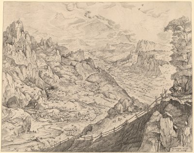 Büyük Alp Manzarası by Johannes and Lucas van Doetechum after Pieter Bruegel the Elder