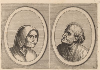 "Ritze Stijn" ve "Schurckje Sonder-Baerdt" by Johannes and Lucas van Doetechum after Pieter Bruegel the Elder