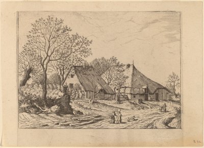 Kuyulu Çiftlik ve Çekme Kuyusu by Johannes and Lucas van Doetechum after the Master of the Small Landscapes