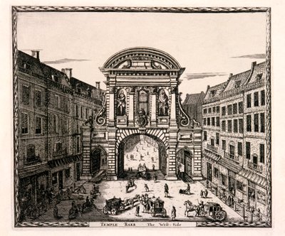 Temple Bar, Londra, c1700 by Johannes de Ram