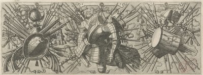 Çift tamburlu patates kızartması Panoplia sev armamentarium… (dizi adı) by Johannes of Lucas van Doetechum