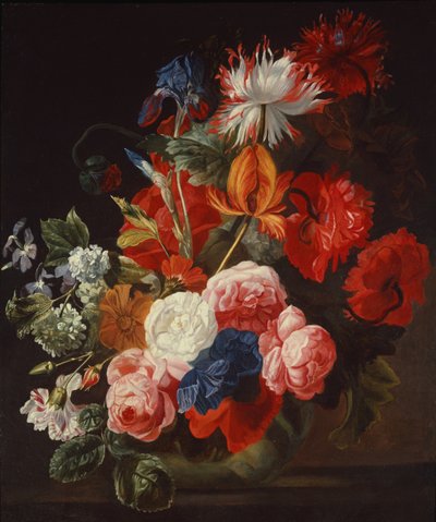 Çiçeklerle Natürmort by Johannes or Jan Verelst