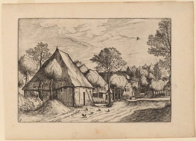 Çekme Kuyusu Olan Çiftlik Avlusu by Johannes van Doetechum, the Elder and Lucas