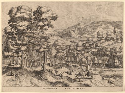Rusticus Pazarı (Rustik Pazar) by Johannes van Doetechum the Elder and Lucas