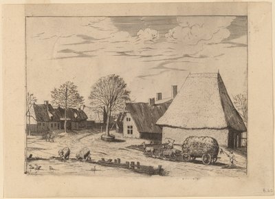 Saman Arabalı Köy Sokağı by Johannes van Doetechum, the Elder and Lucas