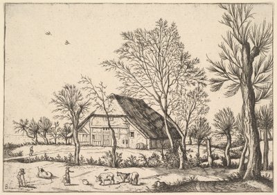 Küçük Manzaralardan Çiftlik, 1559-61. by Johannes van Doetecum I
