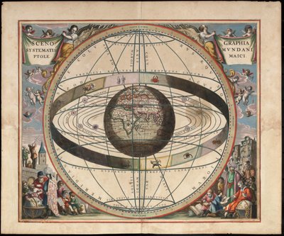 Ptolemaios kozmografisinin senografisi Andreas Cellarius