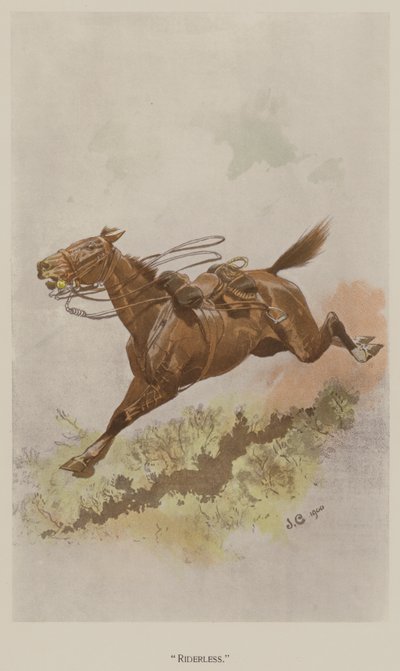 Binicisiz (renkli lito) by John (after) Charlton