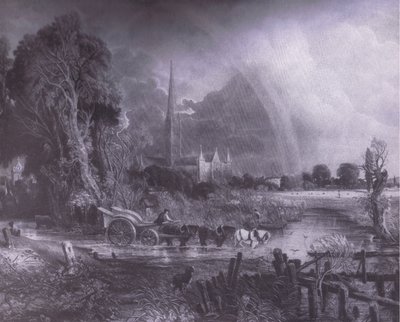 Çayırlardan Salisbury Katedrali, Bibbys Yıllık by John (after) Constable