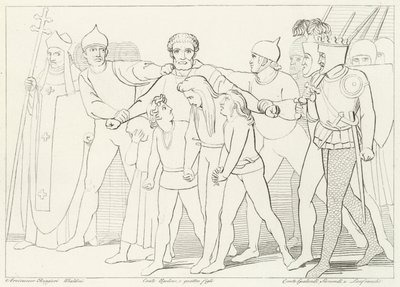 Kont Ugolino Ele Geçirildi, Cehennem, Canto 33 (gravür) by John (after) Flaxman