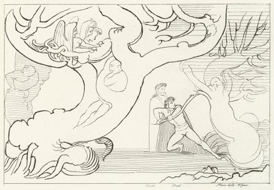 Harpies Ormanı, Cehennem, Canto 13 (gravür) by John (after) Flaxman