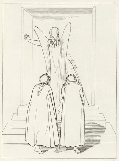 Araf Kapısı, Araf, Canto 9 (gravür) by John (after) Flaxman
