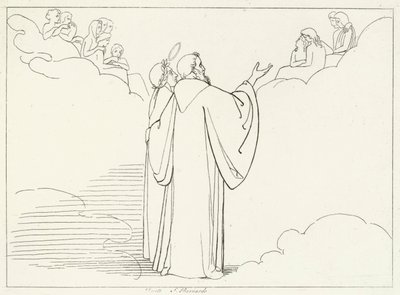 Patriklerin Nişanı, Cennet, Canto 32 (gravür) by John (after) Flaxman
