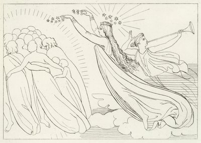 Aktif Mal, Cennet, Canto 6 (gravür) by John (after) Flaxman