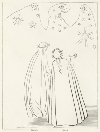 Gök Kartalı, Cennet, Canto 19 (gravür) by John (after) Flaxman