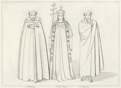 Kilise, Cennet, Canto 11 (gravür) by John (after) Flaxman
