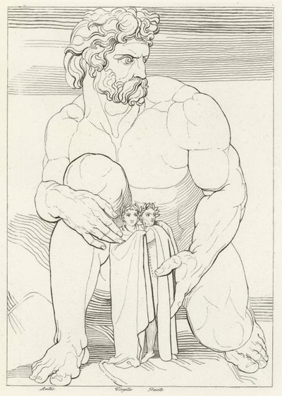 Devler, Cehennem, Canto 31 (gravür) by John (after) Flaxman