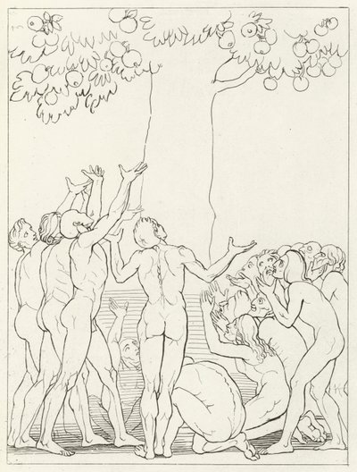 Ölçüsüz, Araf, Canto 24 (gravür) by John (after) Flaxman