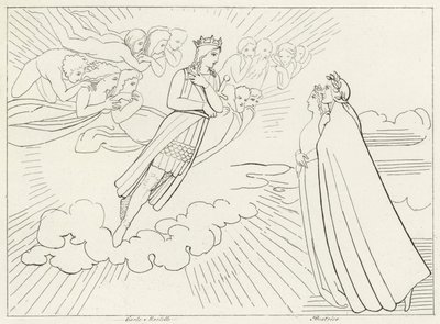 Gezegen Venüs, Cennet, Canto 8 (gravür) by John (after) Flaxman