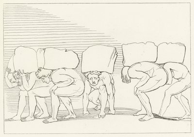 Gururlu, Araf, Canto 11 (gravür) by John (after) Flaxman